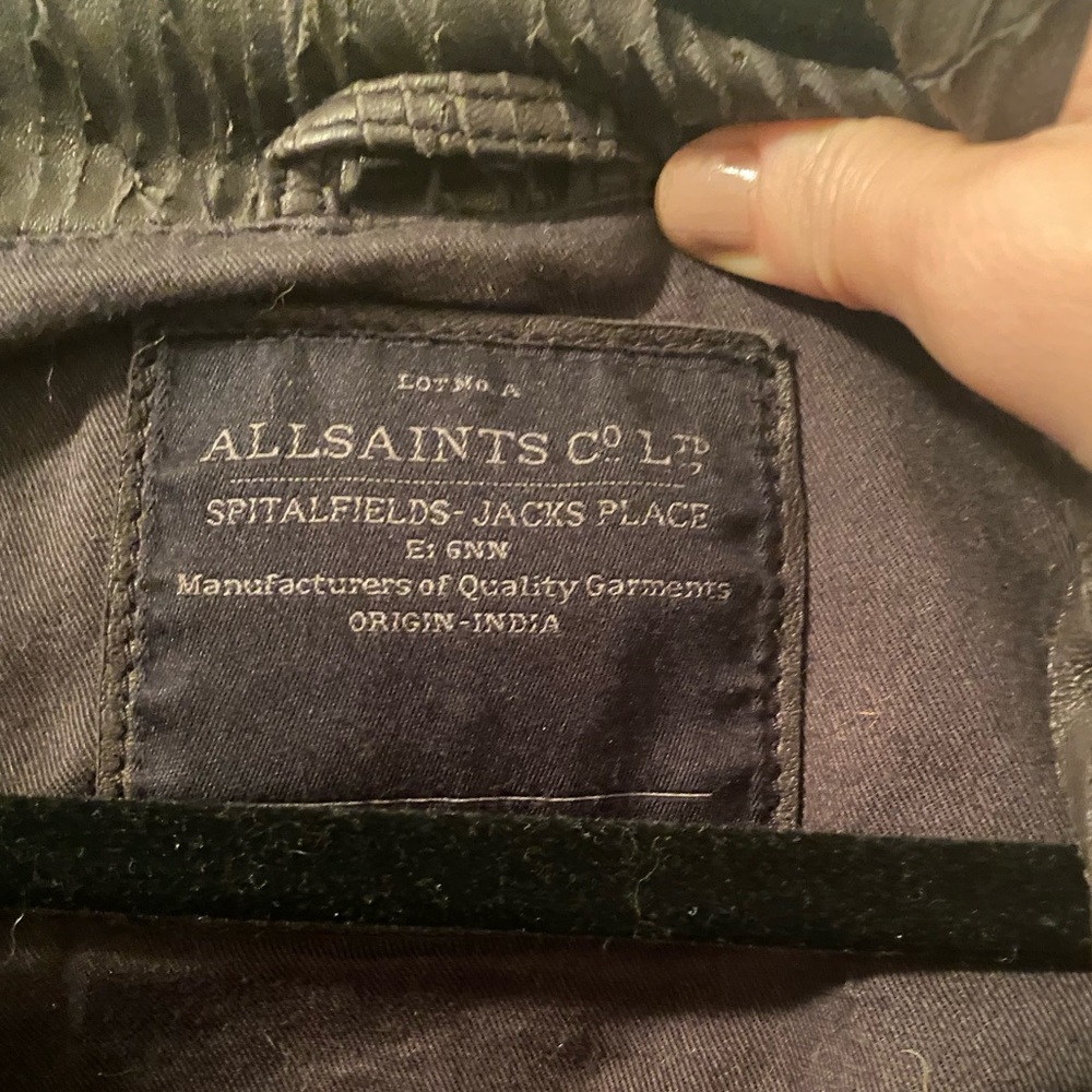 All Saints Leather Jacket - Picture 6 of 6